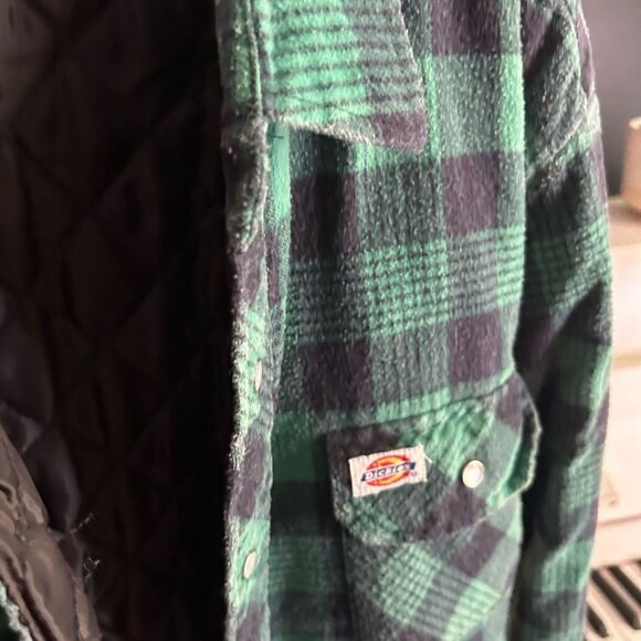 Dickies Green and Black Vintage Plaid Shirt Jacket - Picture 6 of 11